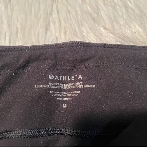 Athleta Rainier Reflective Tight Black Gray Camo M - Picture 10 of 12